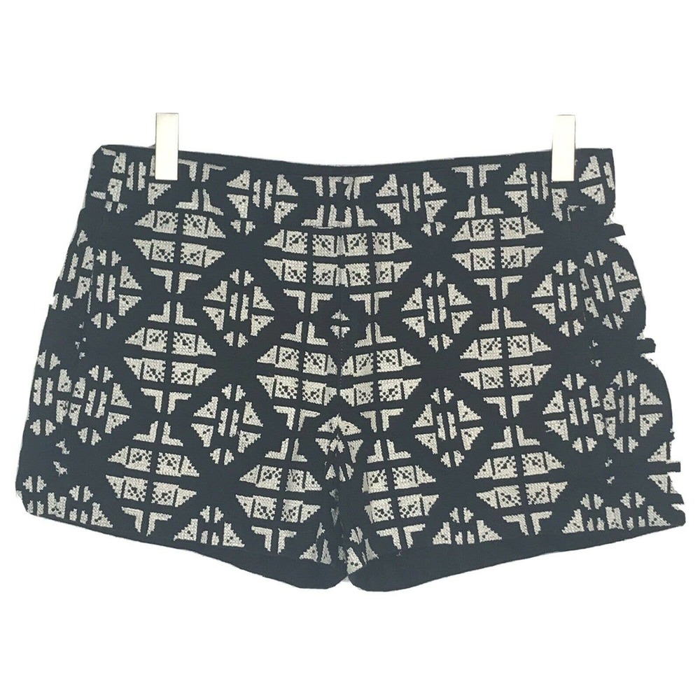 Lucky Brand Geometric Aztec Embroidered Shorts